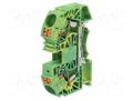 Splice terminal: rail; DS; for DIN rail mounting; spring clamp DEGSON ELECTRONICS DS16-PE-01P-1C