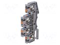Splice terminal: rail; DSKK; for DIN rail mounting; spring clamp DEGSON ELECTRONICS DSKK4-01P-11