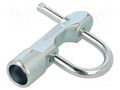 Padlock; shackle; A: 85mm; B: 38mm; C: 7mm; Key code: KW8 RST ROZTOCZE 4.KDZN.007-KW8