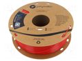 Filament: PET-G; 1.75mm; red; 230÷240°C; 1kg; Table temp: 70÷80°C POLYMAKER PB01004
