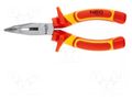 Pliers; insulated,straight,half-rounded nose,universal; 160mm NEO TOOLS NEO-01-227