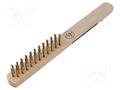 Brush; wire; brass; wood; 258mm KING TONY KT-9CZ101