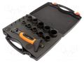 Kit: interchangeable wad punch; case; 16pcs. BAHCO 400.003.030