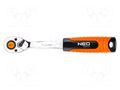Rattle; with switch; 155mm; Teeth: 90; 1/4" NEO TOOLS NEO-08-530