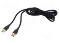 Cable; USB 2.0; USB C plug,both sides; 1.5m; black; silicone; 60W GEMBIRD CC-USB2S-CMCM1.5BK