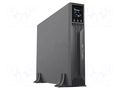 Power supply: UPS; 2100W; 3000VA; 208÷240V; RACK; 530x440x88mm ARMAC R/3000I/PSW