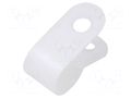 Fixing clamp; 6.4mm; polyamide; natural; Cable P-clips ESSENTRA ESS-20560324