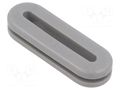 Grommet; PVC; grey; Panel thick: max.3mm; -30÷60°C; UL94V-0 HELLERMANNTYTON HV1608-PVC-FR-GY
