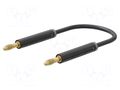 Test lead; 60VDC; 30VAC; 19A; banana plug 4mm,both sides; black STÄUBLI AK-4A-F10-05021