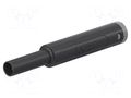 Connector: 4mm banana; socket; 32A; 1kV; L: 65mm; black; gold-plated STÄUBLI SBL-4A-46-21