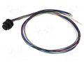 Connector: M12; socket; female; 1.5A; 30V; PIN: 12; IP67; straight LUTRONIC 1221-12-T16CW10005