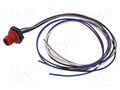 Connector: M12; socket; male; 2A; 60V; PIN: 5; IP67; straight; cables LUTRONIC 1230-05-T16CW10305