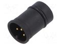 Connector: M12; contact insert; male; 4A; 60V; PIN: 5; IP67 LUTRONIC 1239-05-T0CB
