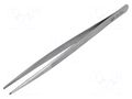 Tweezers; for precision works; Blade tip shape: flat,serrated PIERGIACOMI PG-19-SA