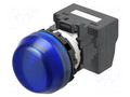 Control lamp; 22mm; M22N; Illumin: LED; Ø22.3mm; IP66; 24VAC; blue OMRON M22N-BG-TAA-AC-P