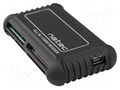 Card reader: memory; USB B mini socket; USB 2.0; black; 480Mbps NATEC NCZ-0206