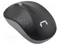 Mouse; black,grey; USB A; wireless,optical; No.of butt: 3; 10m NATEC NMY-1650