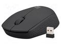 Mouse; black; USB A; wireless,optical; No.of butt: 3; 10m NATEC NMY-2000