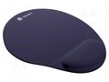Pad; dark blue; mouse,wrist; Features: gel; 245x225x22mm NATEC NPF-2182