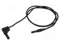 Test lead; 32A; banana socket 4mm,angular banana plug 4mm HIRSCHMANN T&M MALSWG-B100/2.5SW