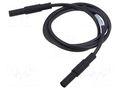 Test lead; 16A; banana plug 4mm,both sides; insulated; Len: 1m HIRSCHMANN T&M MLSSILGG100/1SW