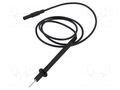Test lead; 16A; probe tip,banana plug 4mm; Urated: 1kV; Len: 1m HIRSCHMANN T&M PL2700SSW