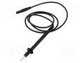 Test lead; 16A; probe tip,banana plug 4mm; Urated: 1kV; Len: 1m HIRSCHMANN T&M PL2700SSW