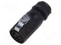 Connector: circular; plug; female; 02; 20A; 500V; PIN: 3; IP67 LUTRONIC 2640-03-T12-CB-T