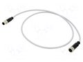 Cable: for sensors/automation; PIN: 4; plug; PVC; 1m HARTING C21320000000028