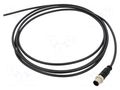 Connector: M12; plug; male; PIN: 5; straight; cables; 3m HARTING C21320000000074