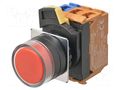 Switch: push-button; 22mm; Stabl.pos: 1; NC x3; red; none; IP66; flat OMRON A22NNBGMNRAG222NN