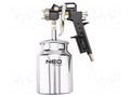 Spray gun; Pneumatic connection: 1/4"; max.4bar; 1l NEO TOOLS NEO-14-704