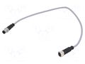 Cable: for sensors/automation; M12; PIN: 5; unshielded; plug; PVC HARTING C21320000000008