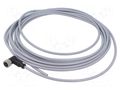 Connector: M12; plug; female; PIN: 4; angled; cables; 7.5m HARTING C21320000000014