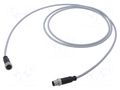 Cable: for sensors/automation; PIN: 4; plug; PVC; 2m HARTING C21320000000075