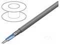 Wire; 2x2x24AWG; RS485; stranded; Cu; Insulation: PVC; grey; 305m BELDEN 82842.8771000