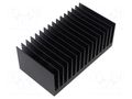 Heatsink: extruded; grilled; black; L: 75mm; W: 138mm; H: 50mm FISCHER ELEKTRONIK SK466/75/SA