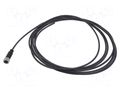 Connector: M12; plug; female; PIN: 4; straight; cables; 5m HARTING C21320000000017