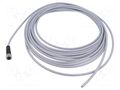 Connector: M12; plug; female; PIN: 5; straight; cables; 10m HARTING C21320000000041