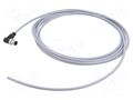 Connector: M12; plug; male; PIN: 4; angled; cables; 5m HARTING C21320000000073