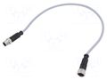 Cable: for sensors/automation; PIN: 4; plug; PVC; 0.5m HARTING C21320000000100