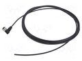 Connector: M12; plug; female; PIN: 3; angled; cables; 5m HARTING C21320000000109