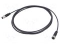Cable: for sensors/automation; M12; PIN: 4; unshielded; plug; PUR HARTING C21320000000123