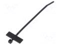 Cable tie; with label; L: 100mm; W: 2.5mm; black; polyamide; 80N HELLERMANNTYTON IT18R-PA66-BK