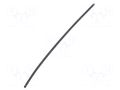Heat shrink sleeve; 2: 1; 1.6mm; L: 1.2m; black; polyolefine; 25pcs. ALPHA WIRE F221V1/16-BK103