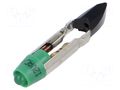 LED lamp; green; T5,5; 12VDC; 12VAC; No.of diodes: 1 EAO 10-2109.1065