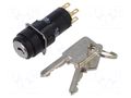 Switch: rotary with key; 16mm; Stabl.pos: 2; NC + NO; 51; Pos: 2 EAO 51-235.022D
