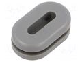 Grommet; PVC; grey; Panel thick: max.3mm; -30÷60°C; UL94V-0 HELLERMANNTYTON HV1606-PVC-FR-GY