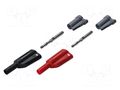 Connector: 4mm banana; plug; 36A; black,red; 2.5mm2; nickel plated CAL TEST CT3206