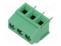 Connector: PCB terminal block; terminal; 10A; 300V; PIN: 3; on PCBs AMPHENOL ANYTEK YO0301500000G